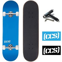 [CCS] 로고 스케이트보드 컴플리트 퍼플 21cm(8.25인치) - 단풍나무 - 전문가 등급 - 스케이트 도구 및 스티커로 완전 조립 - 성인 어린이 청소년 청소년 - 남아, Furry Letters Yellow