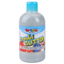 (반짝이물감 만들기) 콤비 글리터 500ml 유아물감 물감놀이 어린이물감 목욕물감 홈스쿨링 오감발달 엄마표미술놀이 놀이물감 손도장 발도장 미술놀이 방문미술 그림물감