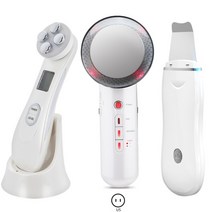 초음파 스킨 스크러버 페이스 클리닝 필링 머신 rf ems led 라이트 페이셜 마사지 원적외선 바디 슬리밍 팻 버너, 패키지 1 미국