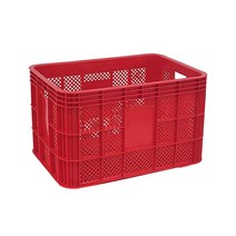 뉴플라스틱 농산물상자 과일박스 사각상자 운반상자 이사박스 플라스틱 바구니, 사각상자_적색