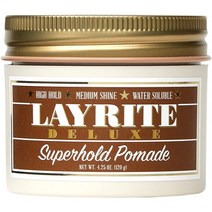 일본직발송 6. Layrite Superhold Pomade (High Hold Medium Shine Water Soluble) 120g B01MF8L77G, One Size_One Color, 상세 설명 참조0, One Size_One Color