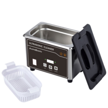 초음파 세척기 가정용 업소용0.8L Household Digital Ultrasonic Cleaner 40KHz Stainless Steel Bath 110V, 01 Black_01 미국