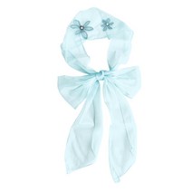 넥워머 여 봄여름 얇은 자수 나비 넥워머 롱 스카프 장식 스카프