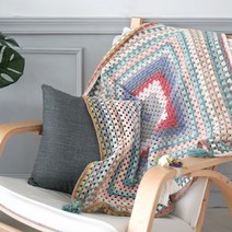 슬로우모먼츠 롤리팝 블랭킷 - 코바늘 뜨개질 (동영상포함), 샘플과 동일컬러