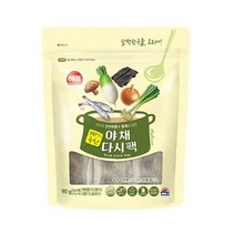 사조 해표 야채다시팩 90g 100% 국내산 천연원물 옥수수친환경티백, 1개