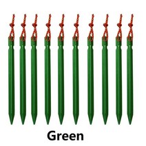 타프텐트 넥타타프 사각타프 작은타프 소형 차타프 실타프 510 개몫 18cm 알루미늄, hy53-green-10pcs