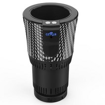 차량용냉장고 온장고2-In-1 전기 커피 밀크 워머 및 음료 머그 홀더 냉각 난방 자동차 컵, 01 Black, 01 Black