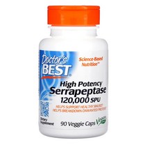 닥터베스트 세라펩타제 Serrapeptase 120000SPU 90정, 1개