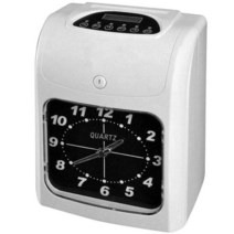 출퇴근기록기영문 출석 기계 전자 시간 시계 종이 카드 펀치 정전 가능 얼굴/LCD 화면, 01 Clock face