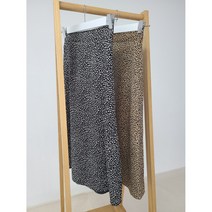 가을 레오파드 뒷밴딩 A라인 호피 롱스커트 2종