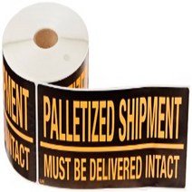Tape Logic Pallet Protection Label Legend”Must Be Delivered Intact” 10” L x 3” W Orange (DL3161), 1