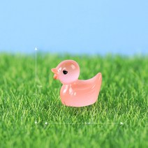 테라리움재료 야광 오리 젤캔들 마리모 피규어, P1211_연핑크 야광오리 1P