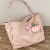 캔버스 쇼퍼백달콤한 큰 가방 여성 2023 새로운 패션 봄과 여름 토트 백 학생 클래스 대용량 어깨 통근
