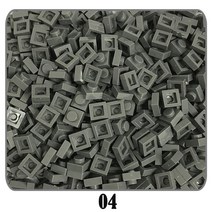 부품500 개/몫 100G 플레이트 1x1 빌딩 블록 MOC 부품 DIY 픽셀 아트 QR 코드 벽돌 모자이크 키즈 완구 52, 04 04, 한개옵션1