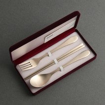 방짜유기 어린이 수저세트 스푼+포크+젓가락 멸균 손주 조카 웰빙 각인 건강 기원 선물 기념일 구리78% 주석22% 놋 명인 무병다복 문구 인쇄 보증서 바이러스 비활성화 가격 파는곳, 스푼+포크+젓가락+수저인쇄