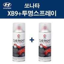 현대 쏘나타 XB9 바이오필릭블루 스프레이 + 투명스프레이 제일 자동차 차량용 카페인트 도색, XB9 바이오필릭블루 스프레이+투명스프레이(제일)