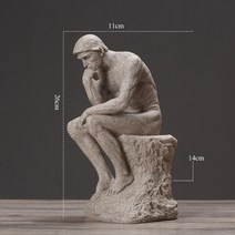 생각하는사람 인테리어 조각상 장식 오브제 판매 복고풍 추상화 auguste rodin, b