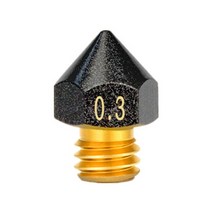 1/2/5Pcs MK8 노즐 PTFE 코팅 대형 헤드 황동 CR10 프로 CR10S 압출기 3D 프린터 악세사리, [01] 1pcs, [02] 0.3mm
