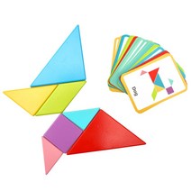 칠교놀이 그림맞추기 4살 집중력 집콕놀이 교구 도형모형 도형 초등 놀이세트