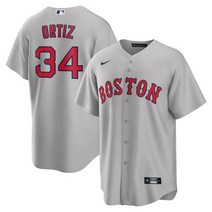[해외] 나이키 저지 유니폼 MLB 데이빗 오티스 보스턴 레드삭스 얼터네이트 플레이어 저지 그레이 900574