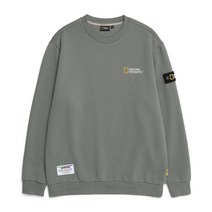 내셔널지오그래픽 N224USW950 폴리카터 스몰 로고 풀기모 맨투맨 ARMY GREEN 154222, ARMY GREEN 100