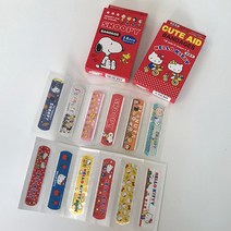 [이라운드몰]산탄 캐릭터 밴드 반창고 18개입 헬로키티 스누피 택1, 옵션선택