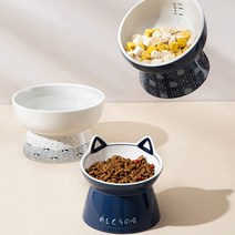 펫니멀리즘 일본 스타일 고양이 세라믹 식기 3종, 간식그릇