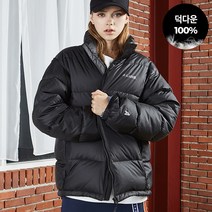 아키클래식 오리털 숏 패딩. 덕다운 퍼피자켓 블랙(남녀공용)