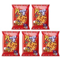 크라운제과 카라멜콘땅콩 72g x 5개 카땅 주전부리 군것질