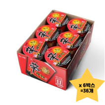 국민간식 농심 신라면 작은컵 36컵 65g 6컵X6박스, 36개