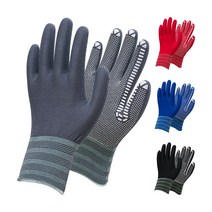 새마을장갑 나일론 도트장갑 10켤레, M(중), 그레이