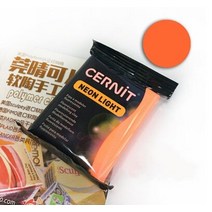 은점토 56g 소프트 클레이 특수 색상 반투명 소프트 클레이 쥬얼리 모델 소프트 모델링 클레이 plasticine 폴리머 diy 핸드 계정 만들기, 네온 오렌지