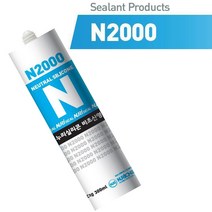 TL18 누리켐 무초산실리콘N2000/다목적건축용 하이샷시 접착제 실란트 창호공사 마스킹테이프 롤링작업 비초산, 투명