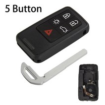 자동차키 Okeytech-56 버튼 스마트 카 키 셸 케이스 Fob 원격 커버 액세서리 볼보 S60 V60 S80 XC70 V70 20, 01 5 Buttons Shell