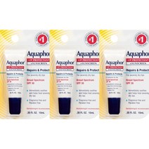 Aquaphor Lip Protectant and Sunscreen Ointment 아쿠아 립 프로텍턴트 선크림 SPF 30 10ml 3팩