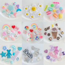 데코덴 파츠세트 모음 폰케이스꾸미기 필통만들기 파츠세트 탑꾸 다꾸 폴꾸 탑로더 방과후수업재료, 바다 12종 세트