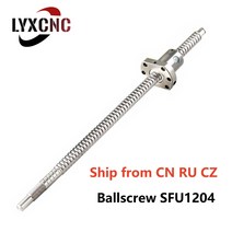 볼스크류 스크류 앙카 베어링 SFU1204 150 200 250 300 350 400 450 500 550 mm C7 볼 나사 1204 플랜지 싱글 너트 BKBF10 엔드 가공 C, 500mm