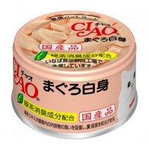 이나바 챠오 화이티캔 85g, 흰살참치, 2개