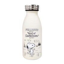 홈앤키즈 피너츠 스누피 밀키 스텐 보틀 350ml 유아 어린이 초등학생 직장인 텀블러 보냉병 보온물병