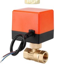 전동 전기 2 방향 황동 볼 밸브 DN15 / DN20/DN25 DN20 AC 220V 3 선 액추에이터 케이블 포함 가스 물, 03_DN25_03_24V-2pieces