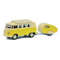 0615 Schuco 1:64 VW T1 미니 버스 캠핑카 트레일러 포함 다이 91