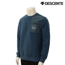 [데상트] 남성 리플렉티브 백그래픽 맨투맨 블루 SM321RHT81 SM321RHT81BL