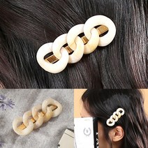(아이보리) 앞머리 집게핀 대왕집게핀 헤어악세사리 큰집게핀