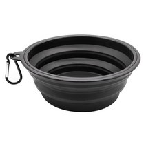 곡물 이송기 휴대용 접이식 실리콘 애완 동물 그릇 350ML/1000ML 강아지 음식 용기 야외 캠핑 개 액세서, 09 Black_03 1000ml