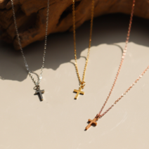 [난쟁이공장]클래식 십자가 심플 목걸이