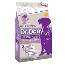 닥터도비 강아지 피부사료 스킨앤코트 2kg 노견 개X594Dh, 본상품선택