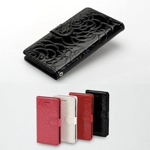 국내생산 유광 애나멜 장미패턴 로즈 다이어리 케이스 카드수납 시리우스