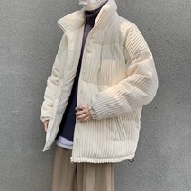 남자 골덴 패딩점퍼 숏패딩