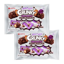 크런키 더블 크런치바 미니 361g X 3 당충전 초코바 간식 과자, 3개