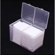 네일 화장솜 2칸 솜케이스 거즈 면봉 수납 케이스 국가고시